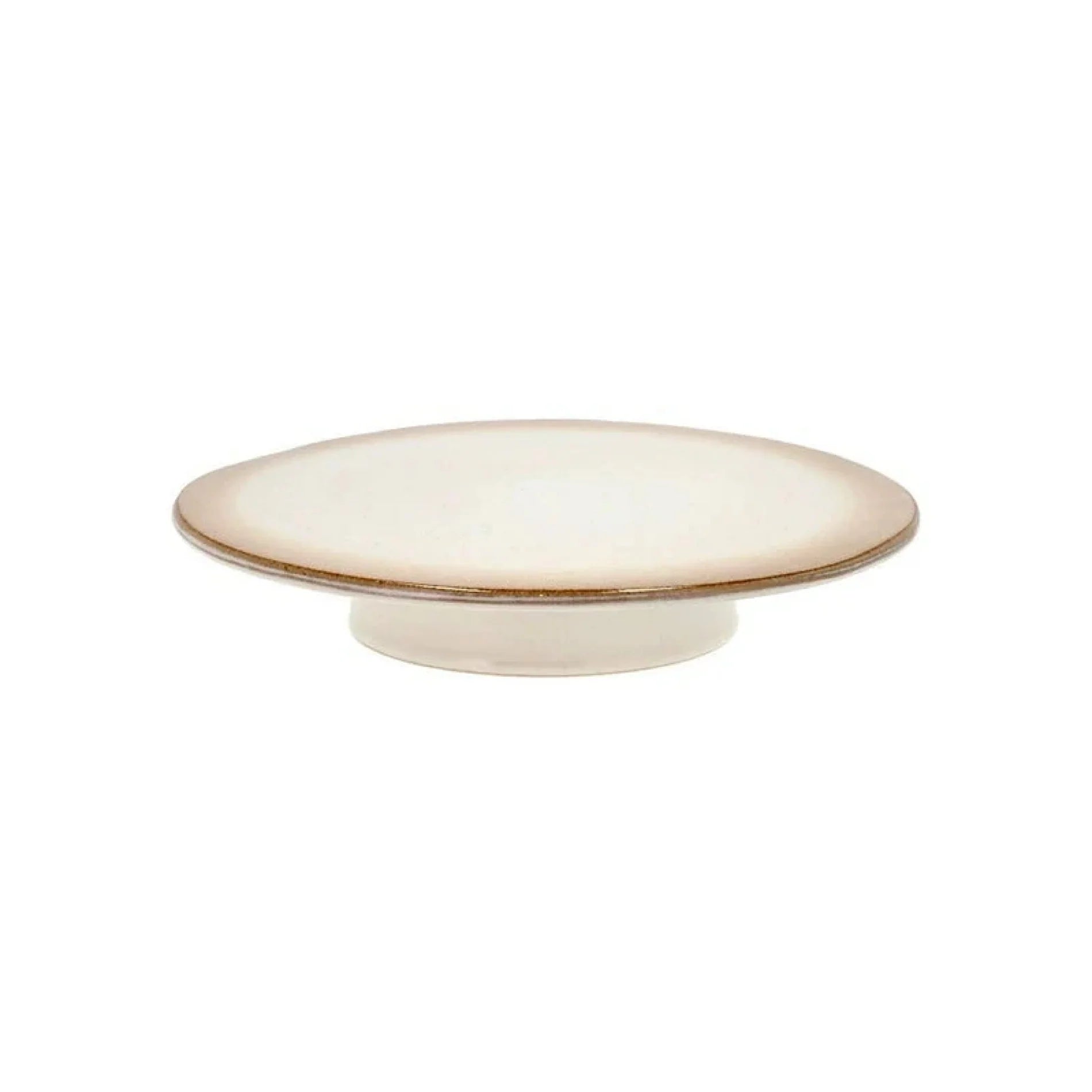 Bitz Living Stoneware Footed Cake Stand 30 cm Cream